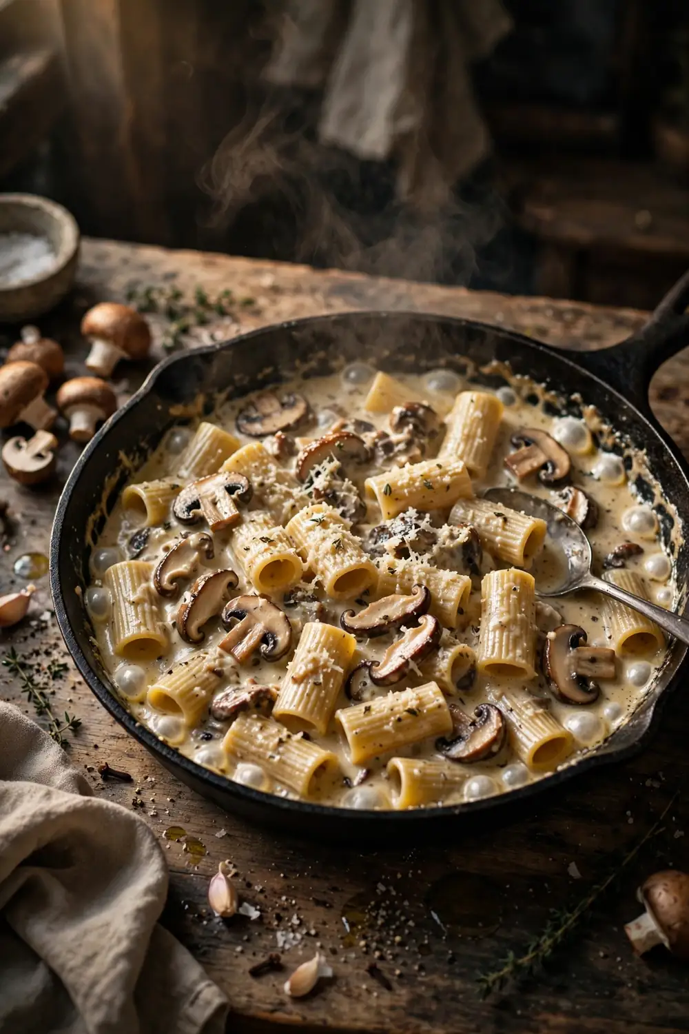 Mushroom rigatoni