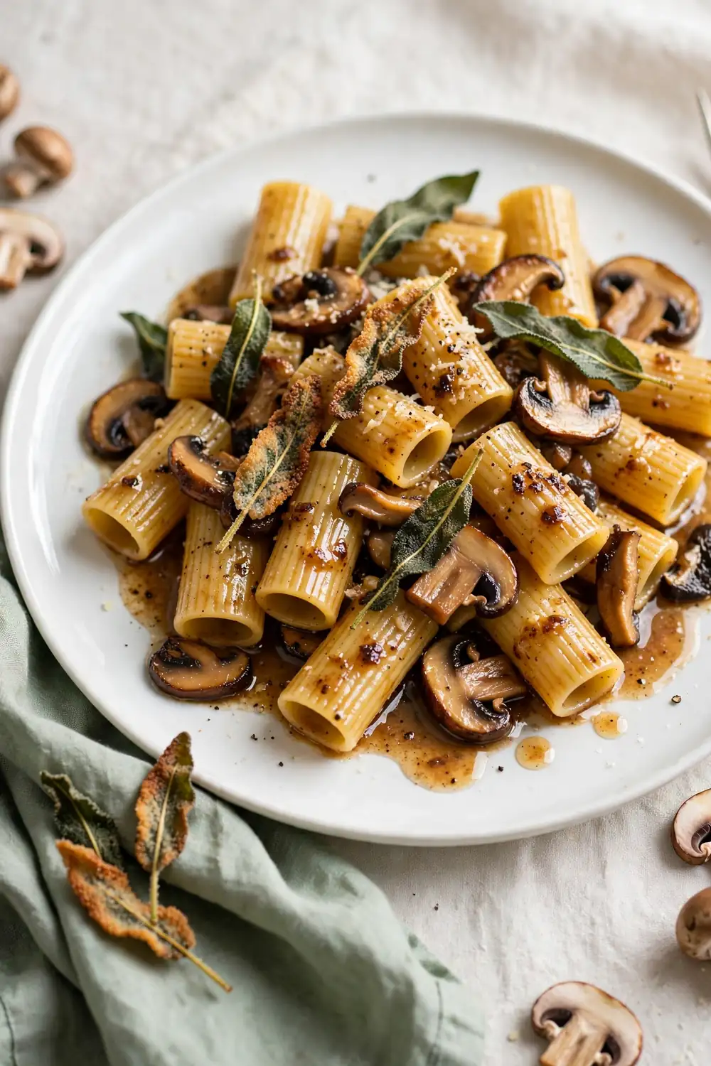 Mushroom rigatoni