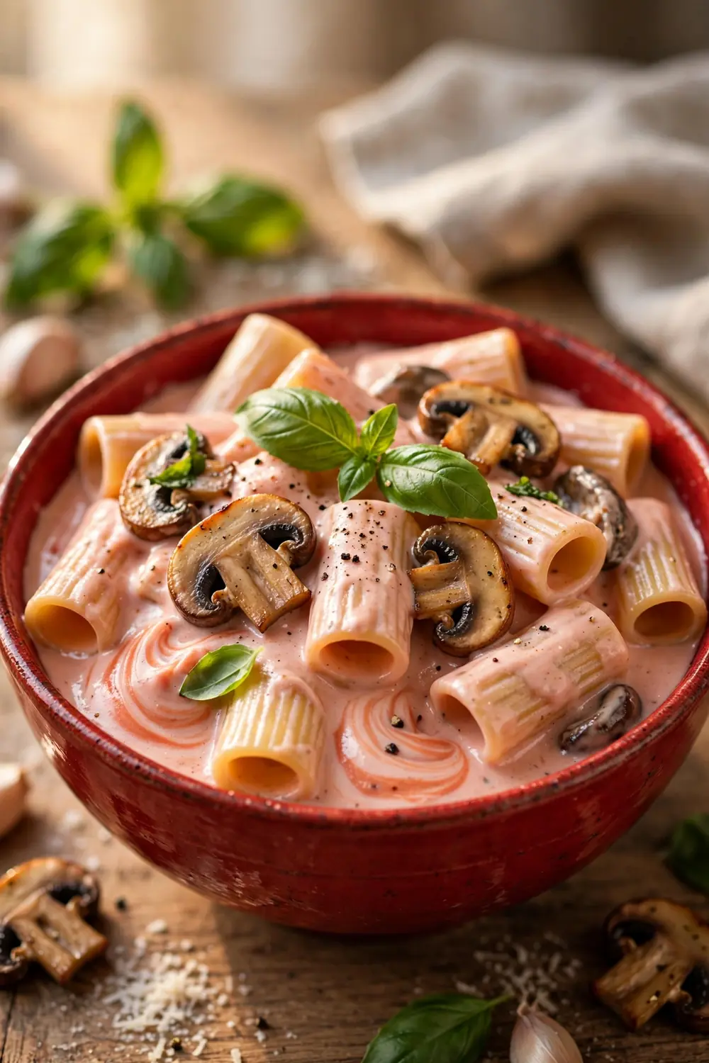 Mushroom rigatoni