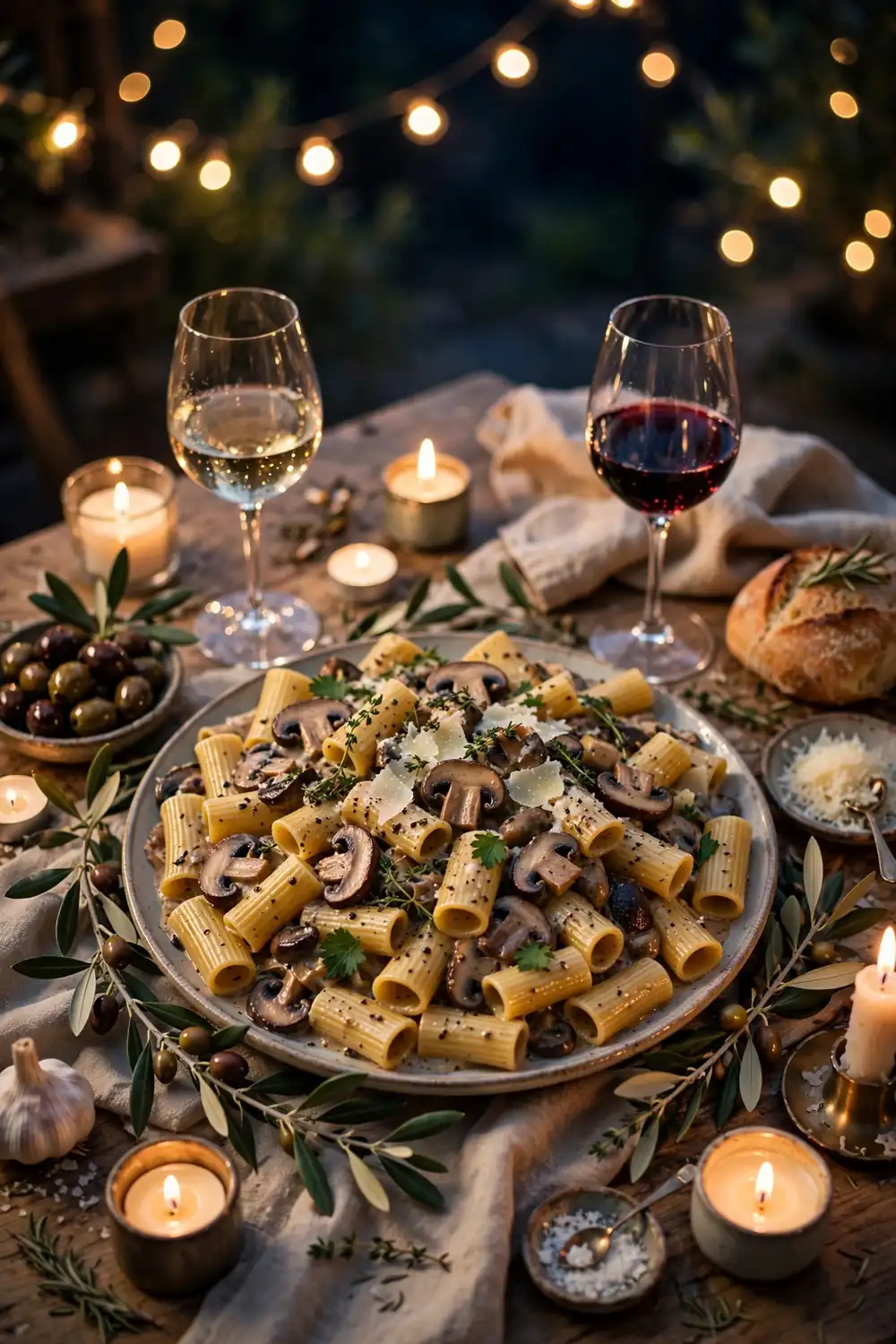 Mushroom rigatoni