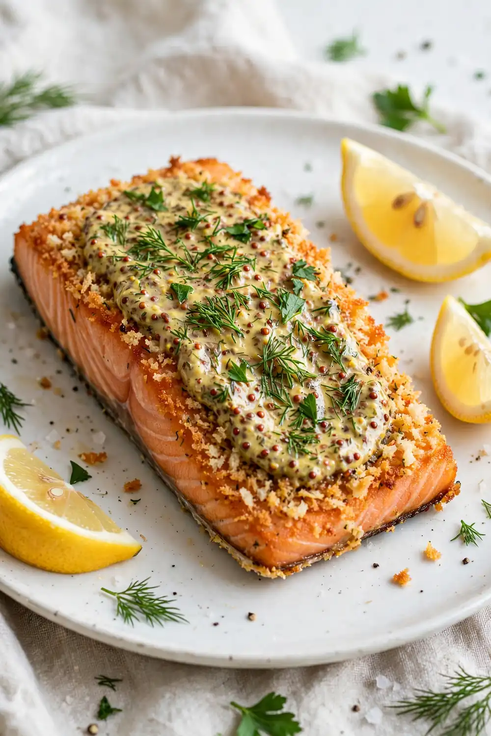 Dijon Mustard Herb Crust