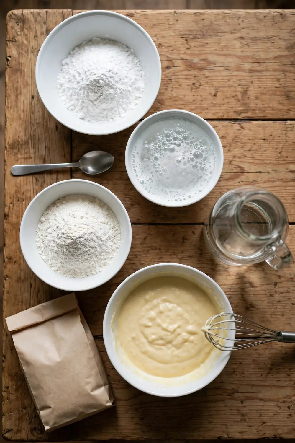 Baking powder in a plain bowl
Fresh baking powder lifts the batter, and the pancakes rise tall. Old baking powder loses its power, and the stack stays flat. Check the date on the tin, and replace stale baking powder. Fresh leavening is a cheap fix with a big payoff. Keep the tin sealed tight.