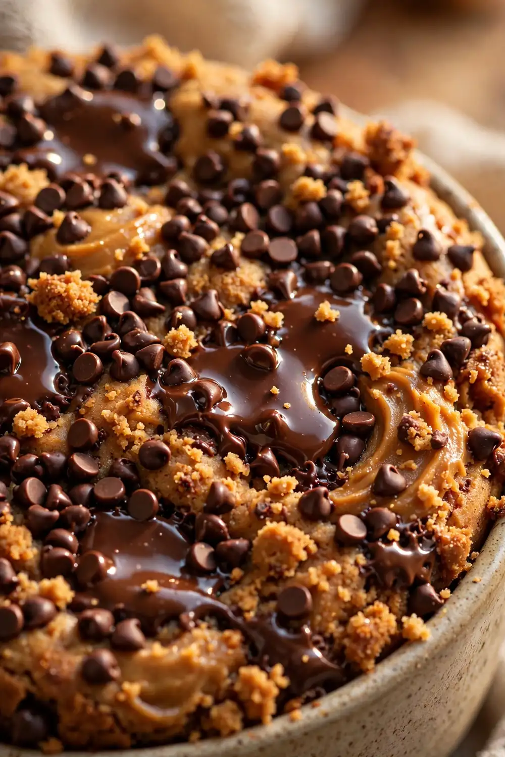 Peanut butter chocolate chip mug cake