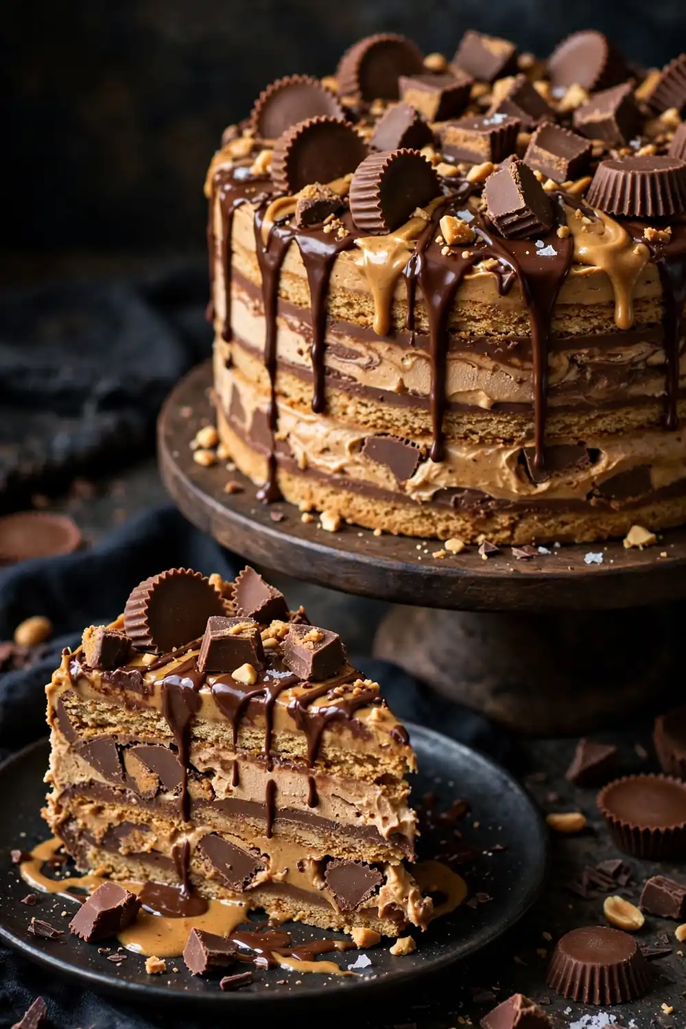 peanut butter icebox cake 09