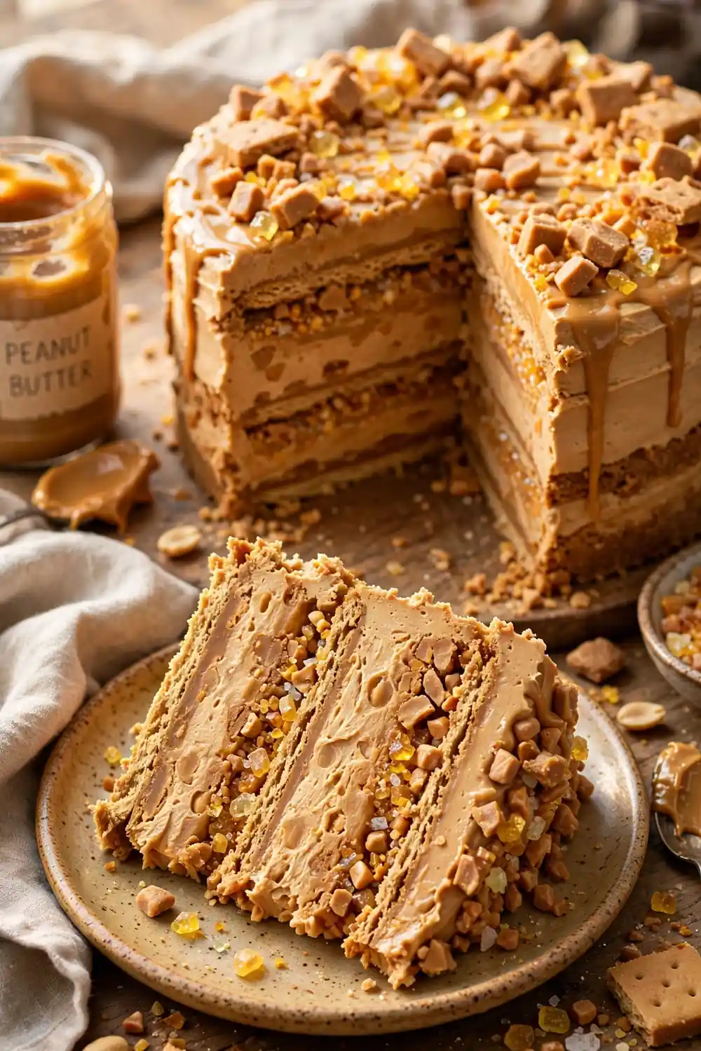 peanut butter icebox cake 19