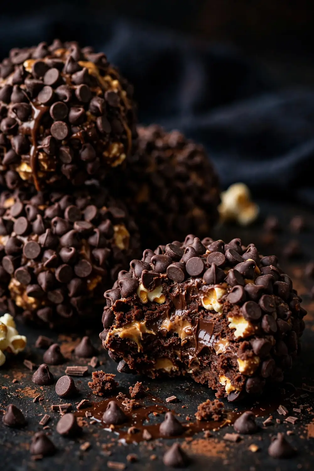 peanut butter popcorn balls 17