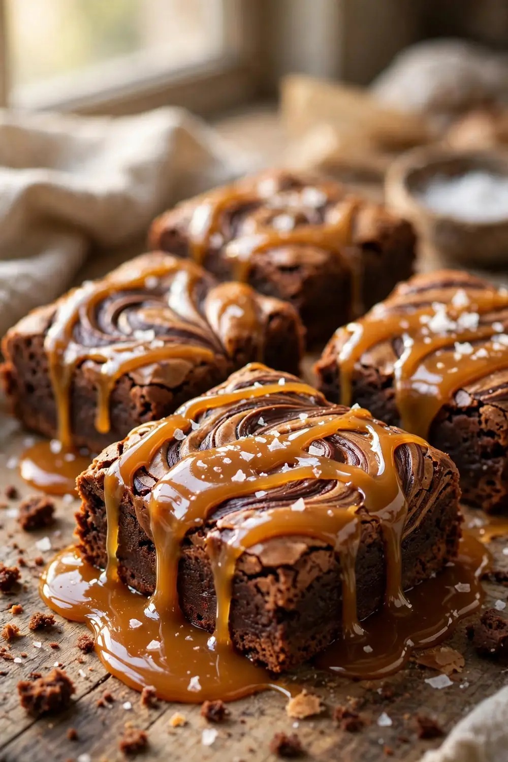 Peanut butter swirl brownies