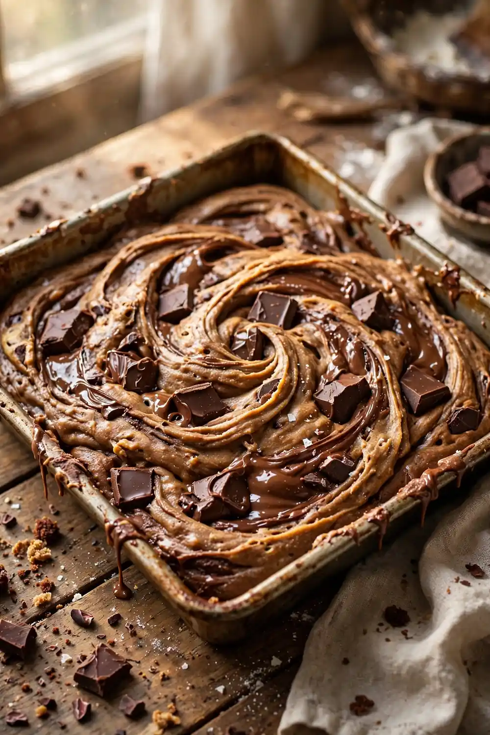 Peanut butter swirl brownies