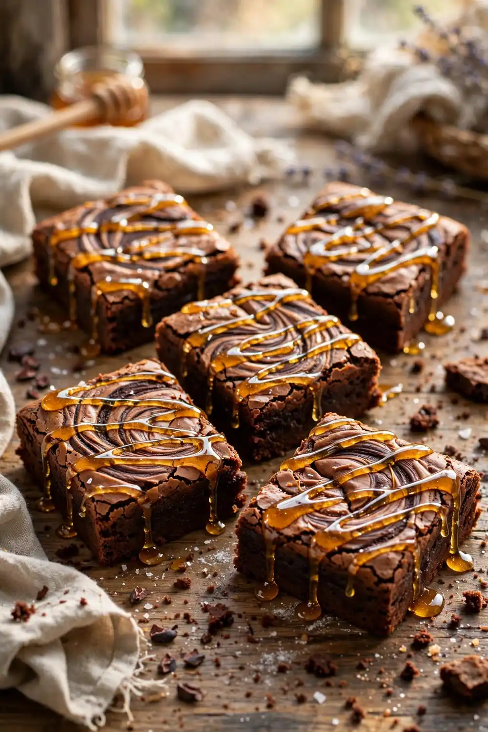 Peanut butter swirl brownies