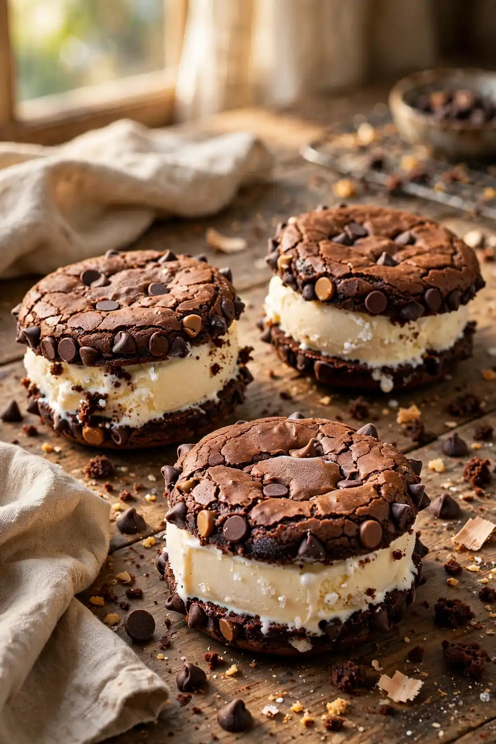 Peanut butter swirl brownies