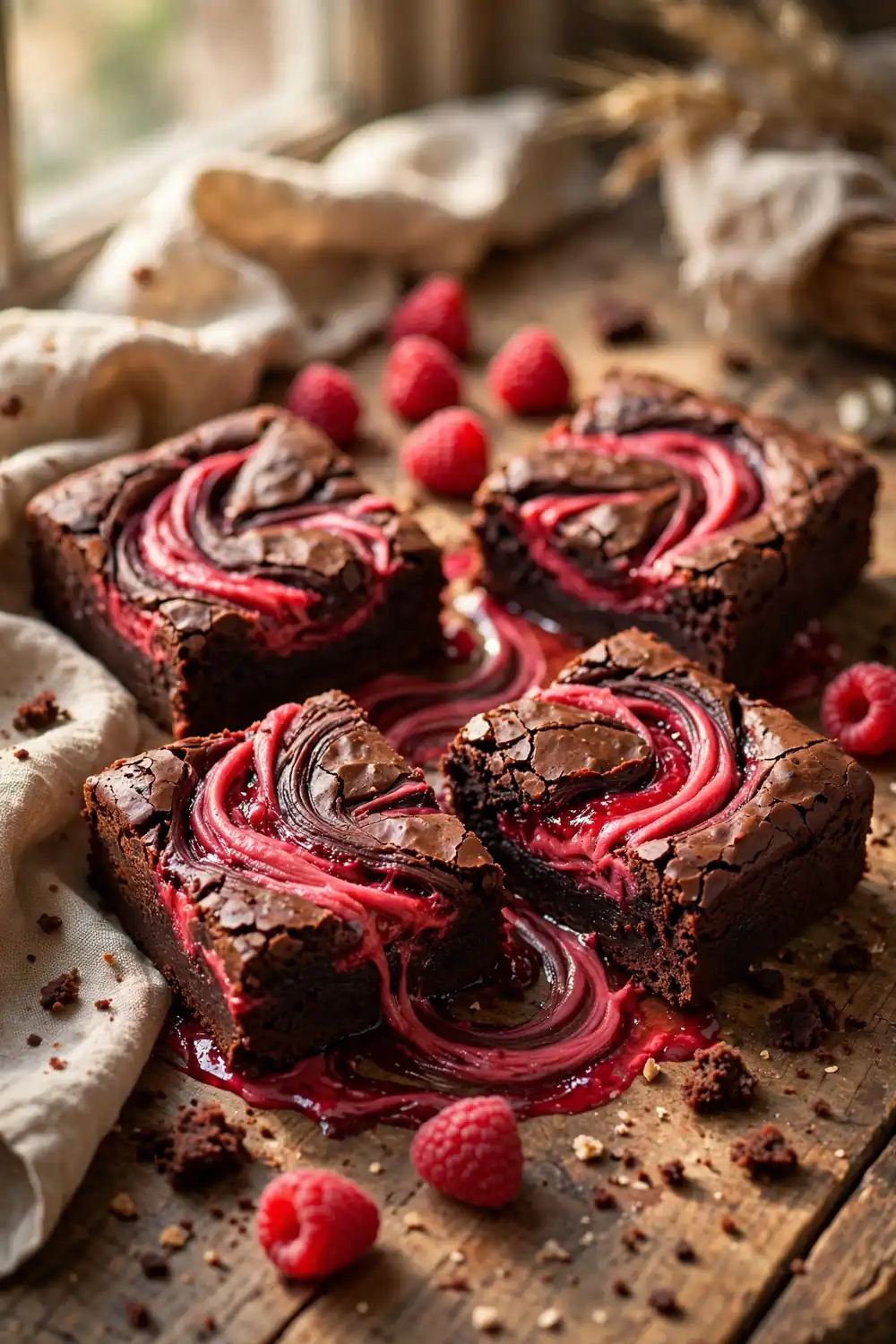 Peanut butter swirl brownies