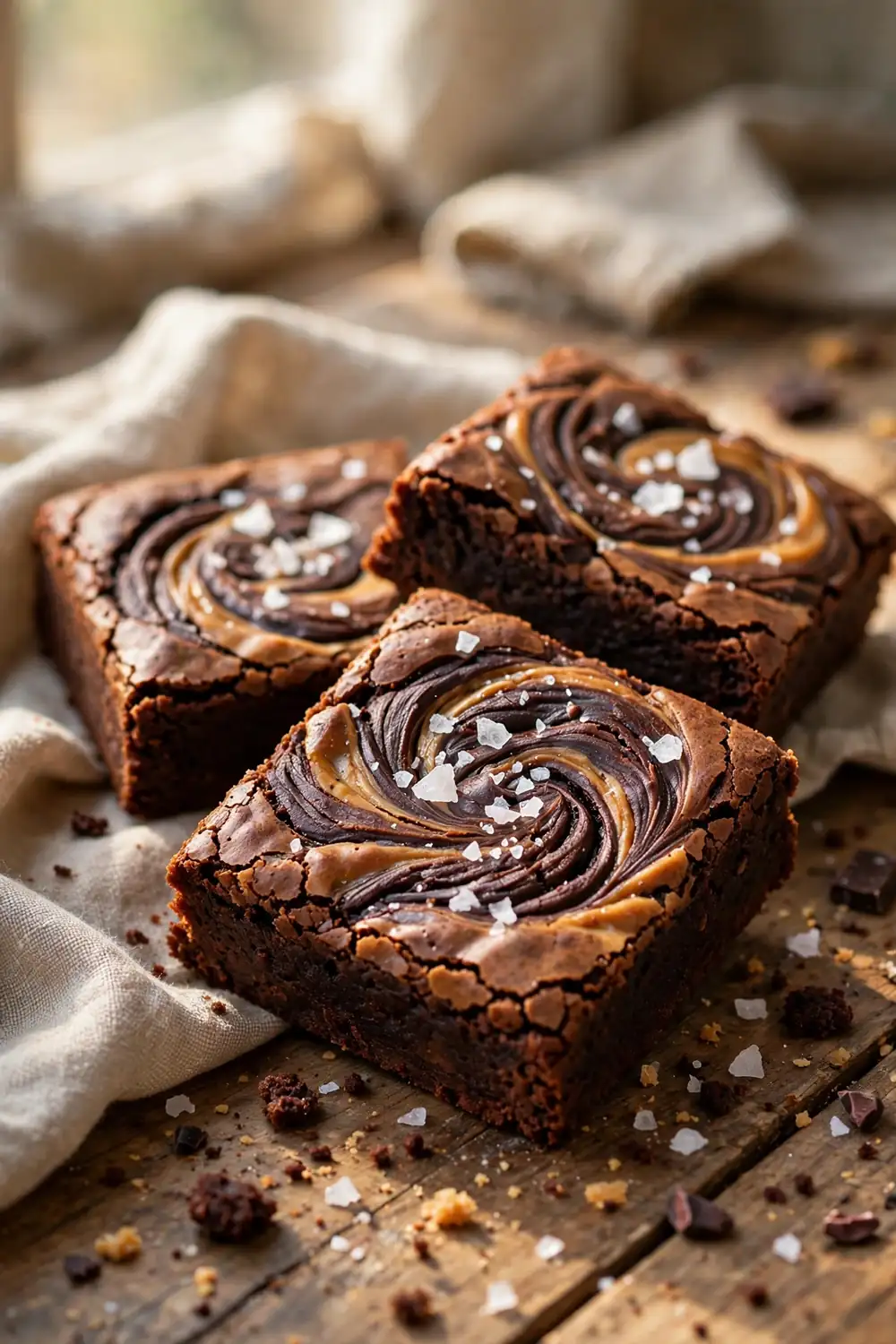 Peanut butter swirl brownies