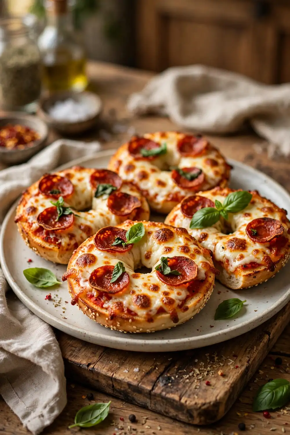 Pizza bagels