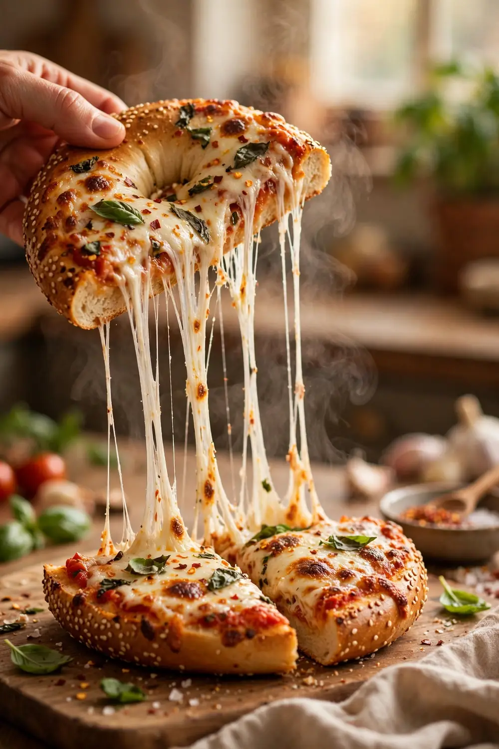 Pizza bagels
