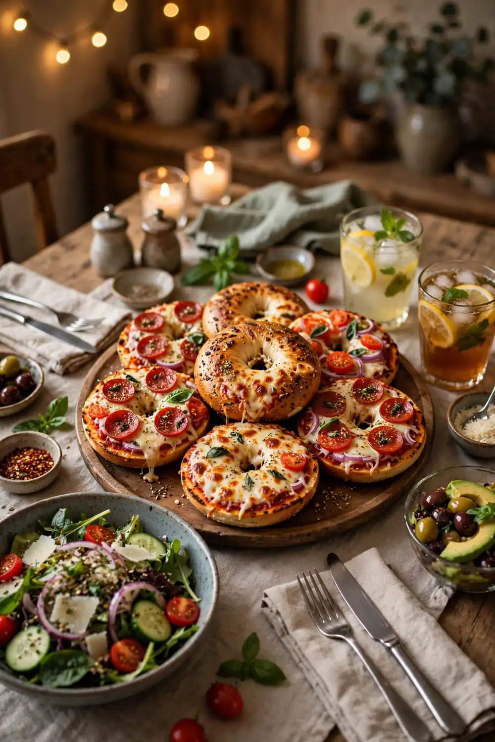 Pizza bagels