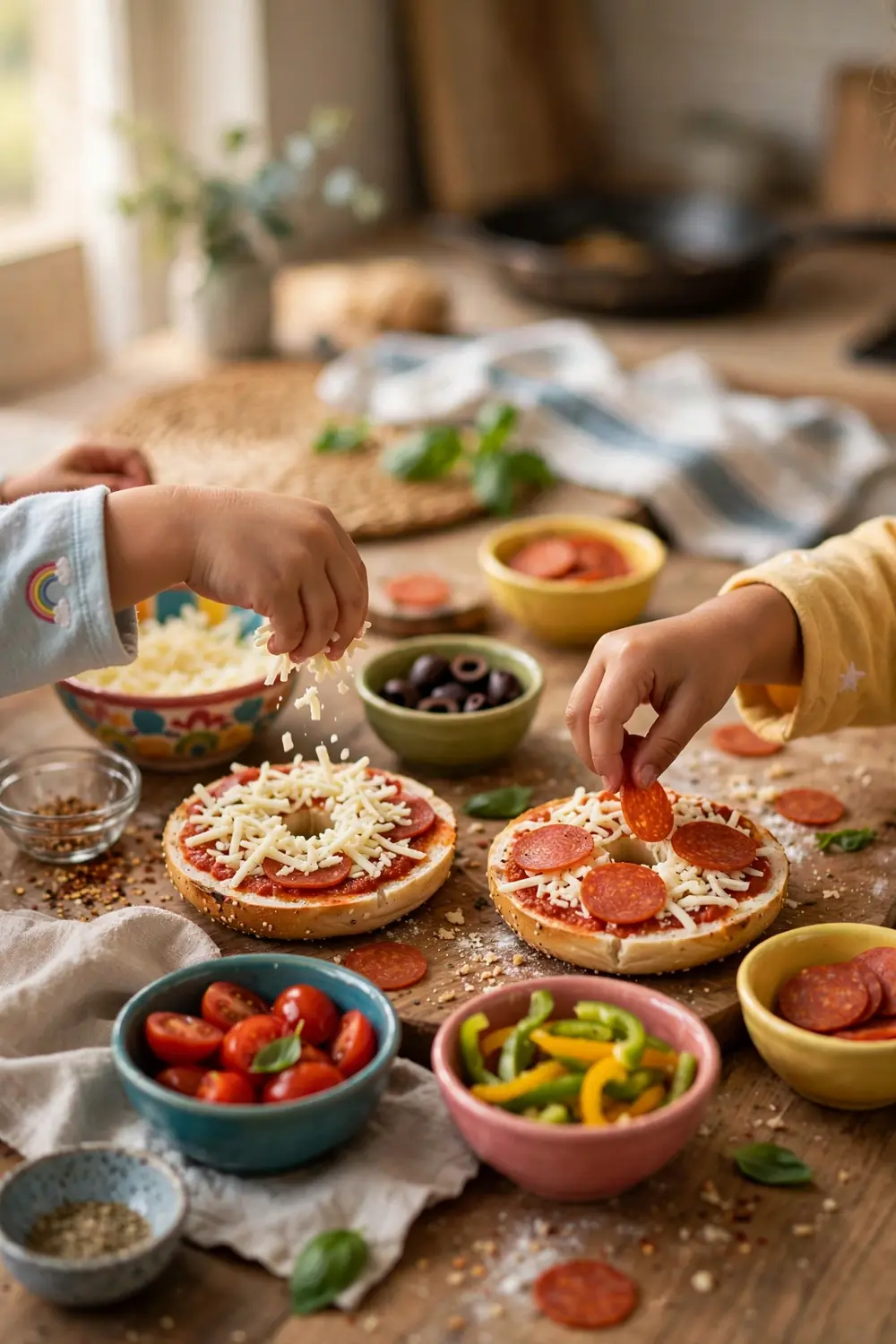 Pizza bagels