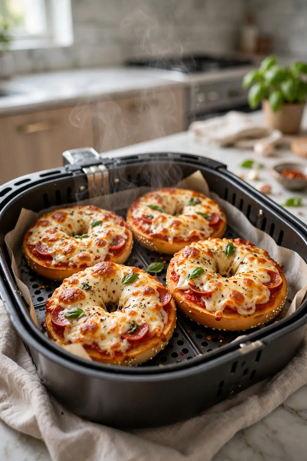 Pizza bagels