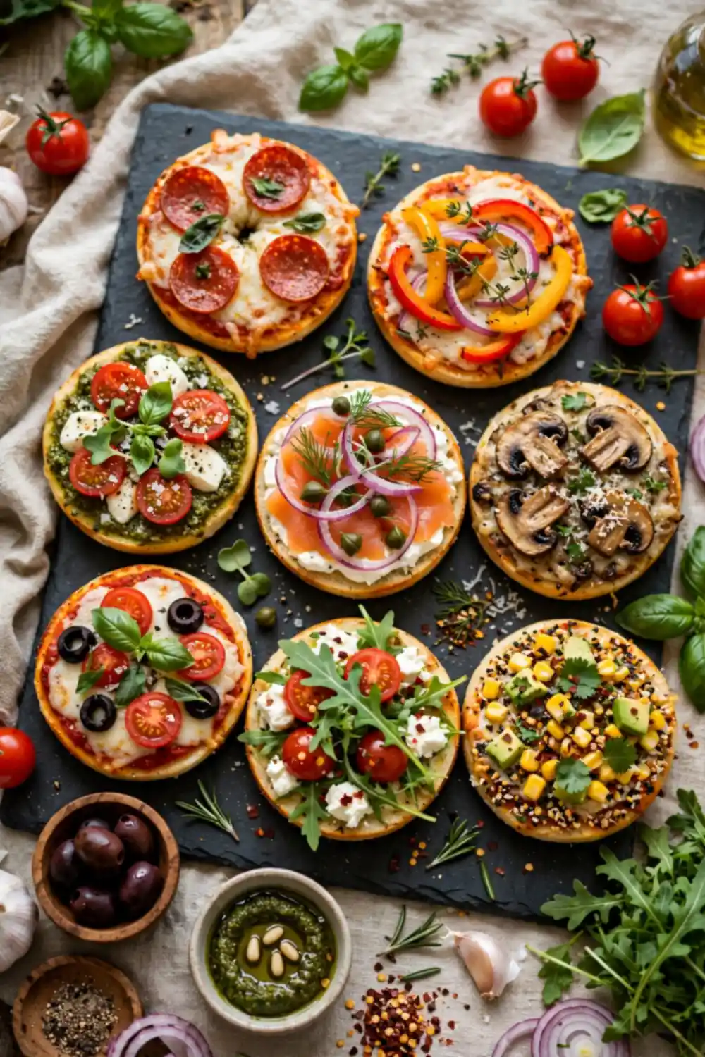 Pizza bagels