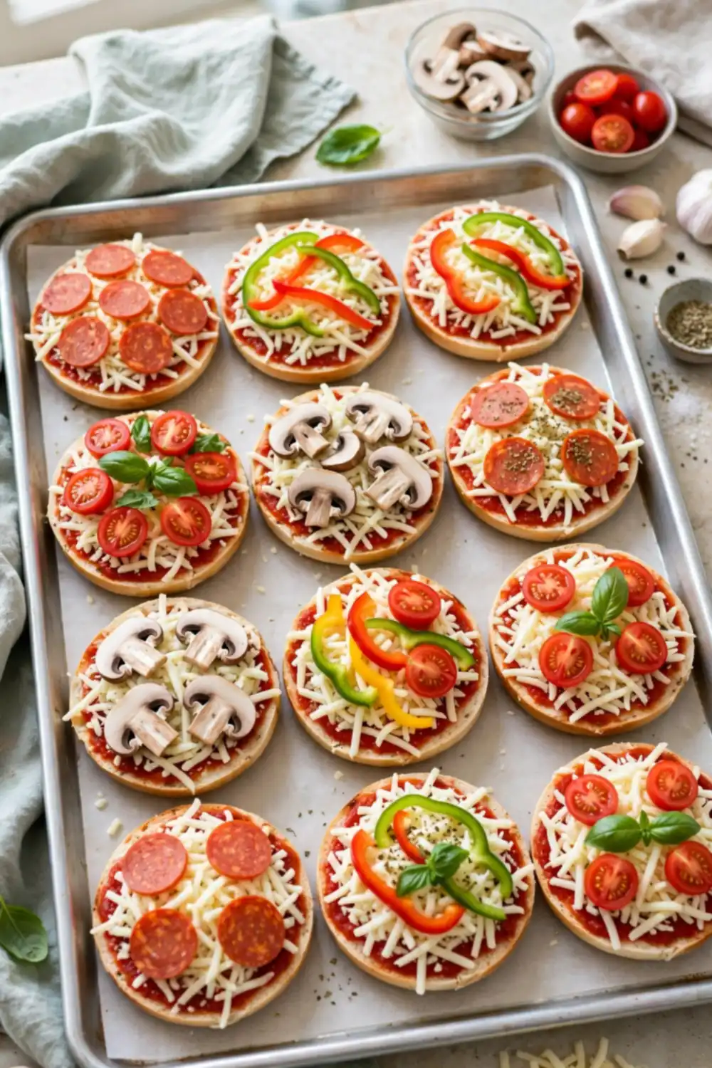 Pizza bagels