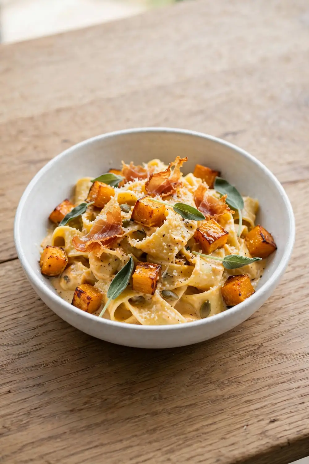 Creamy Pumpkin Sage Ribbons