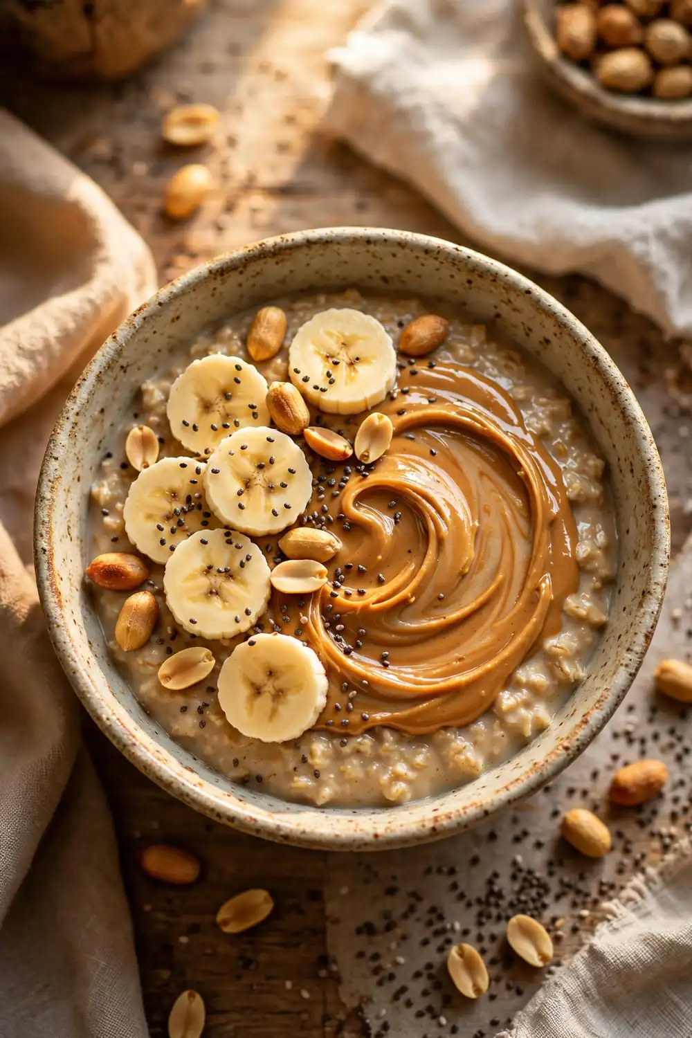 protein breakfasts: Peanut Butter Oats