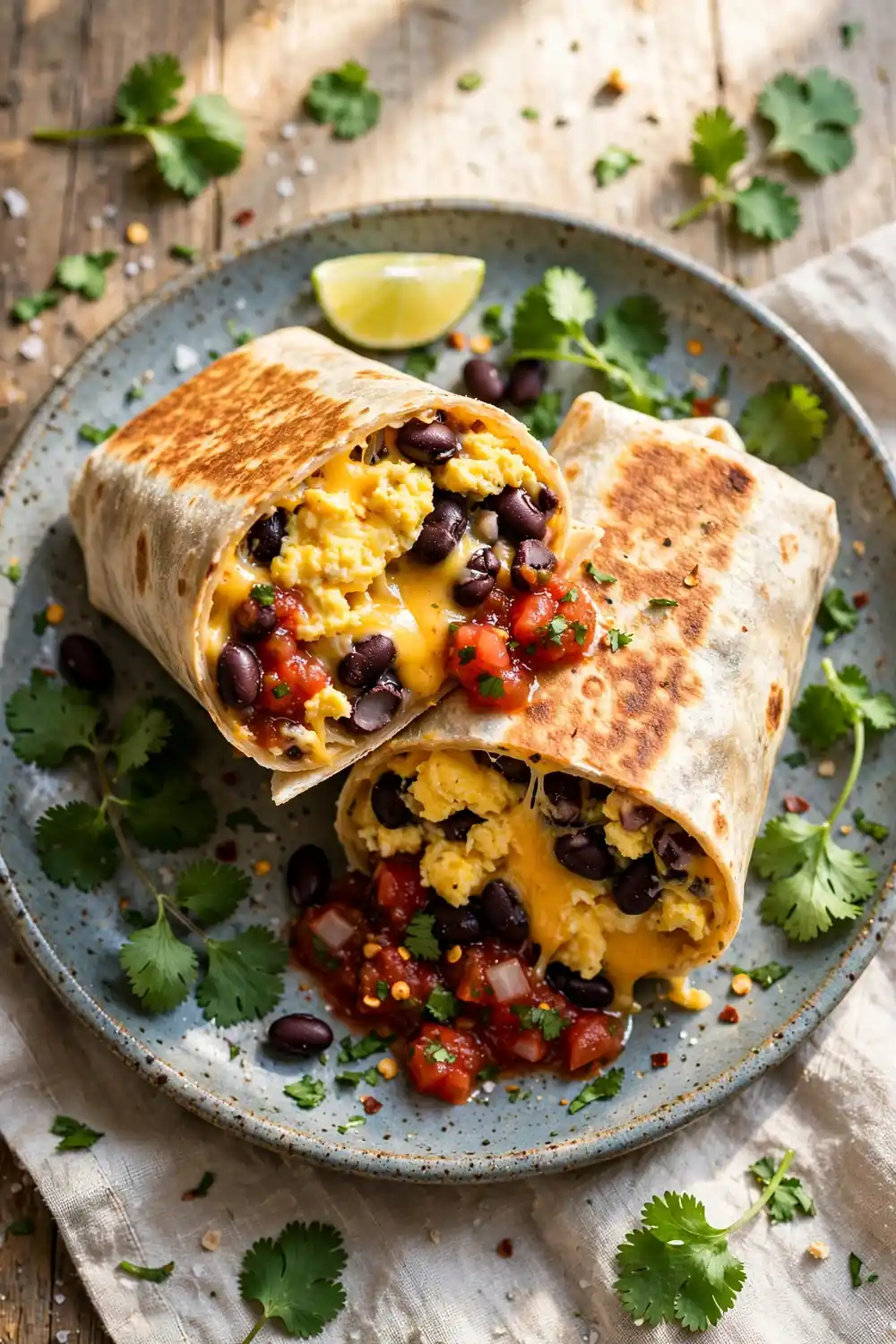 protein breakfasts: Black Bean Burrito