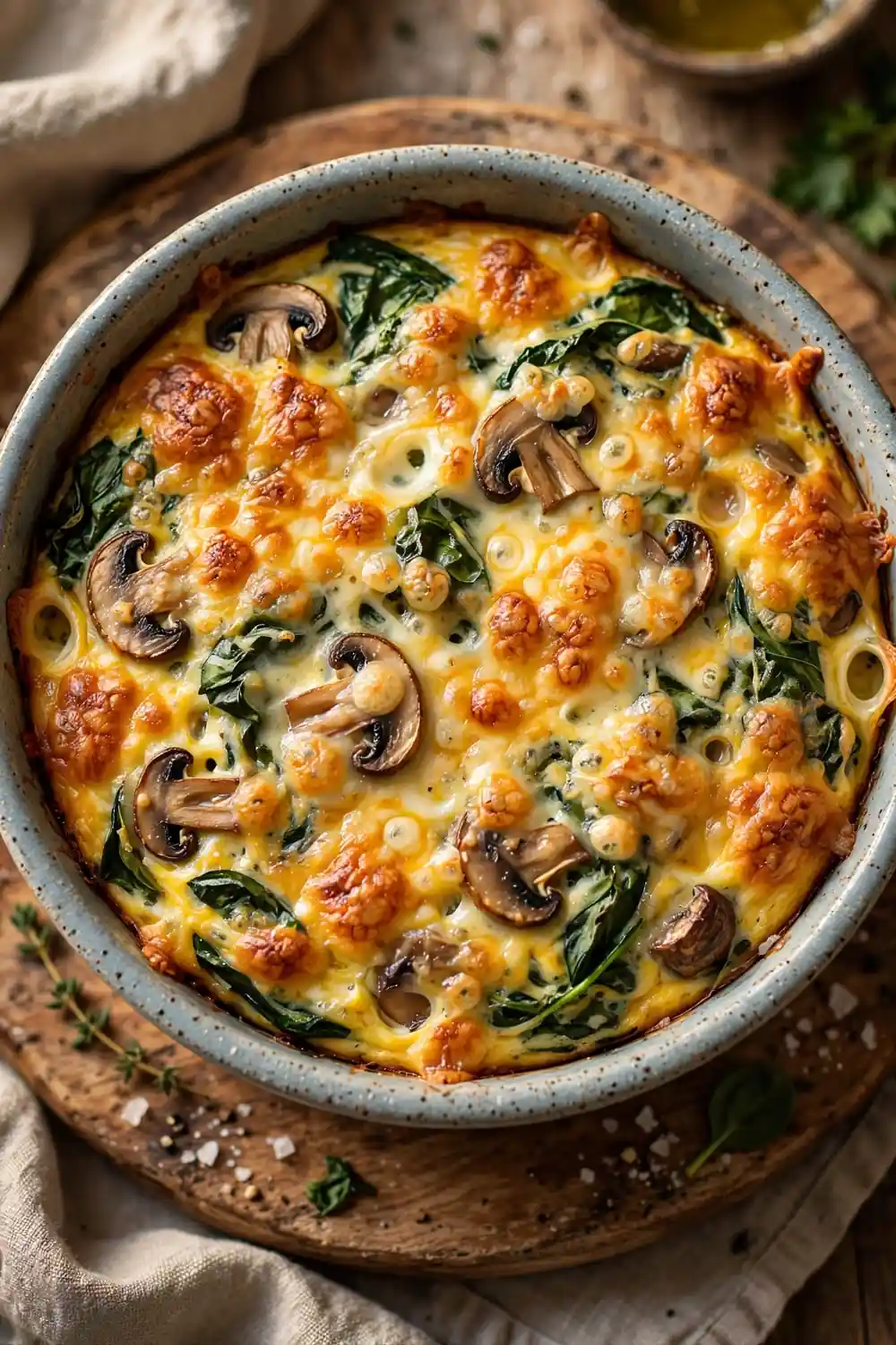 protein breakfasts: Baked Egg Casserole