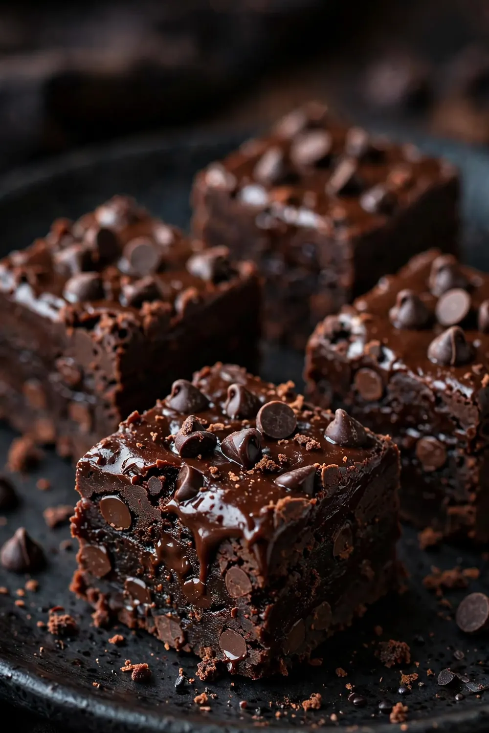 Dark double chocolate fudge minis