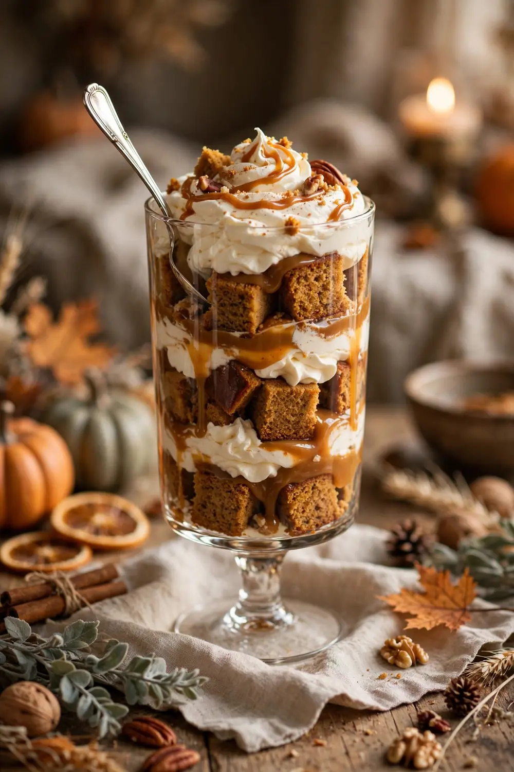 Pumpkin spice cheesecake