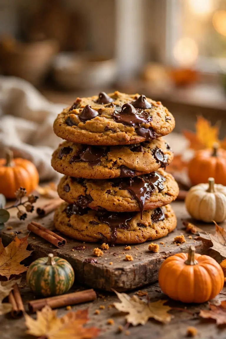 22 Pumpkin Chocolate Chip Cookies for Fall Magic Bites