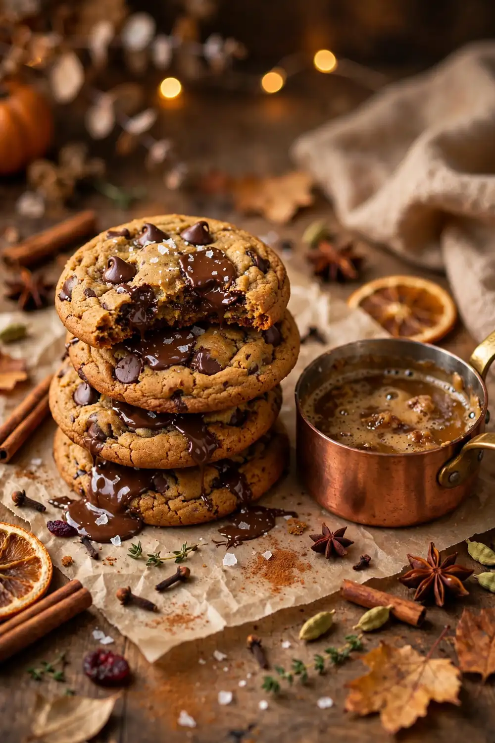 Pumpkin chocolate chip cookies
