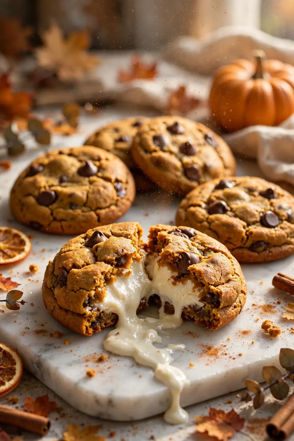 Pumpkin chocolate chip cookies