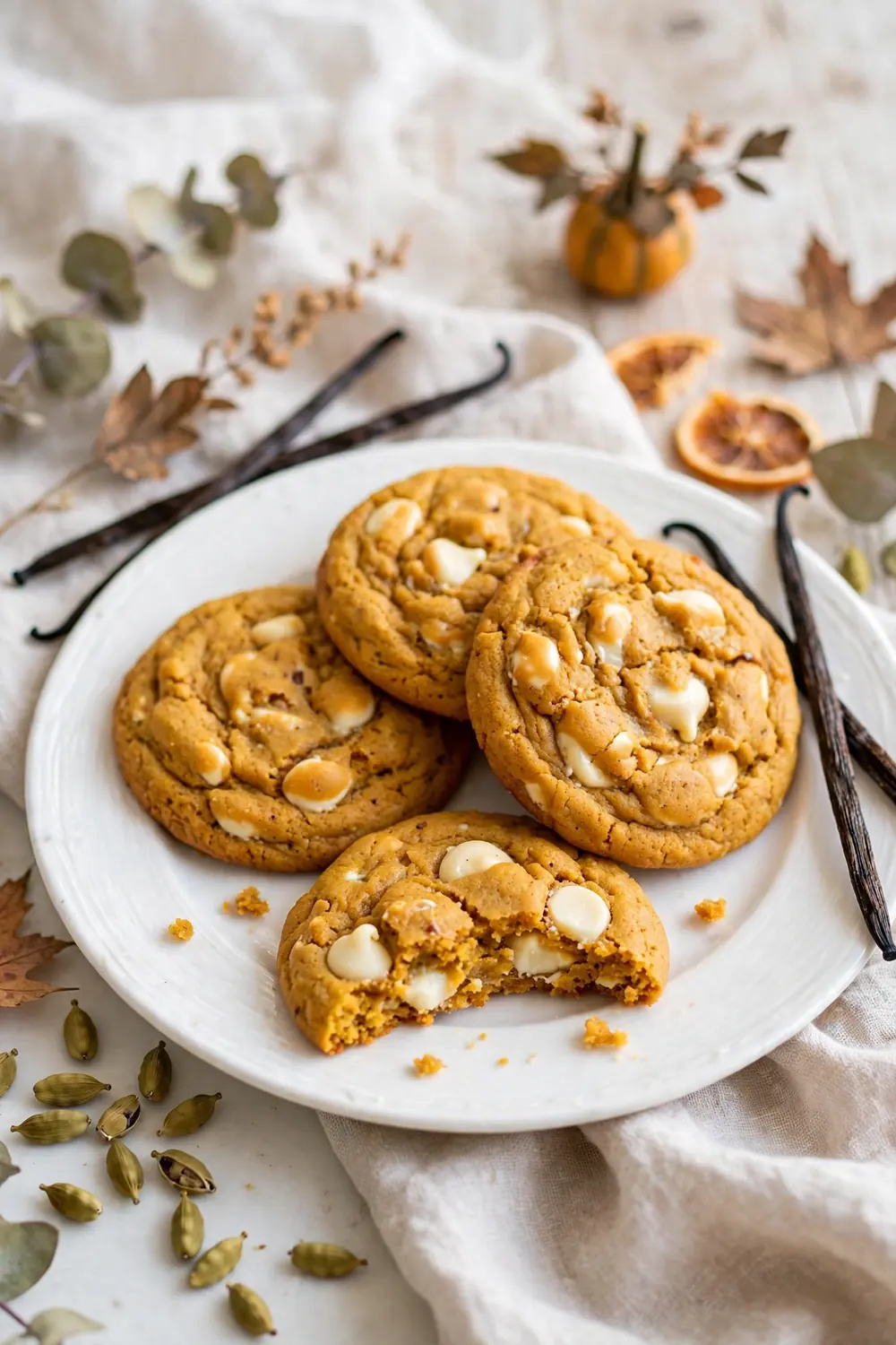 Pumpkin chocolate chip cookies
