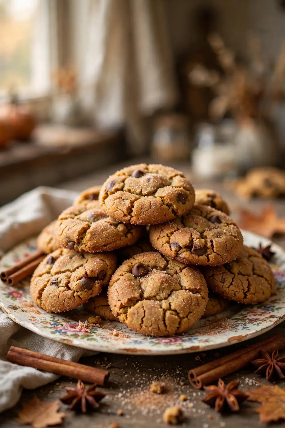 Pumpkin chocolate chip cookies