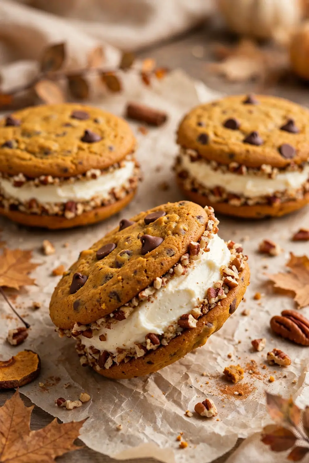 Pumpkin chocolate chip cookies