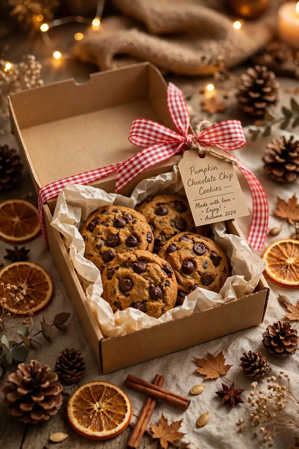 Pumpkin chocolate chip cookies