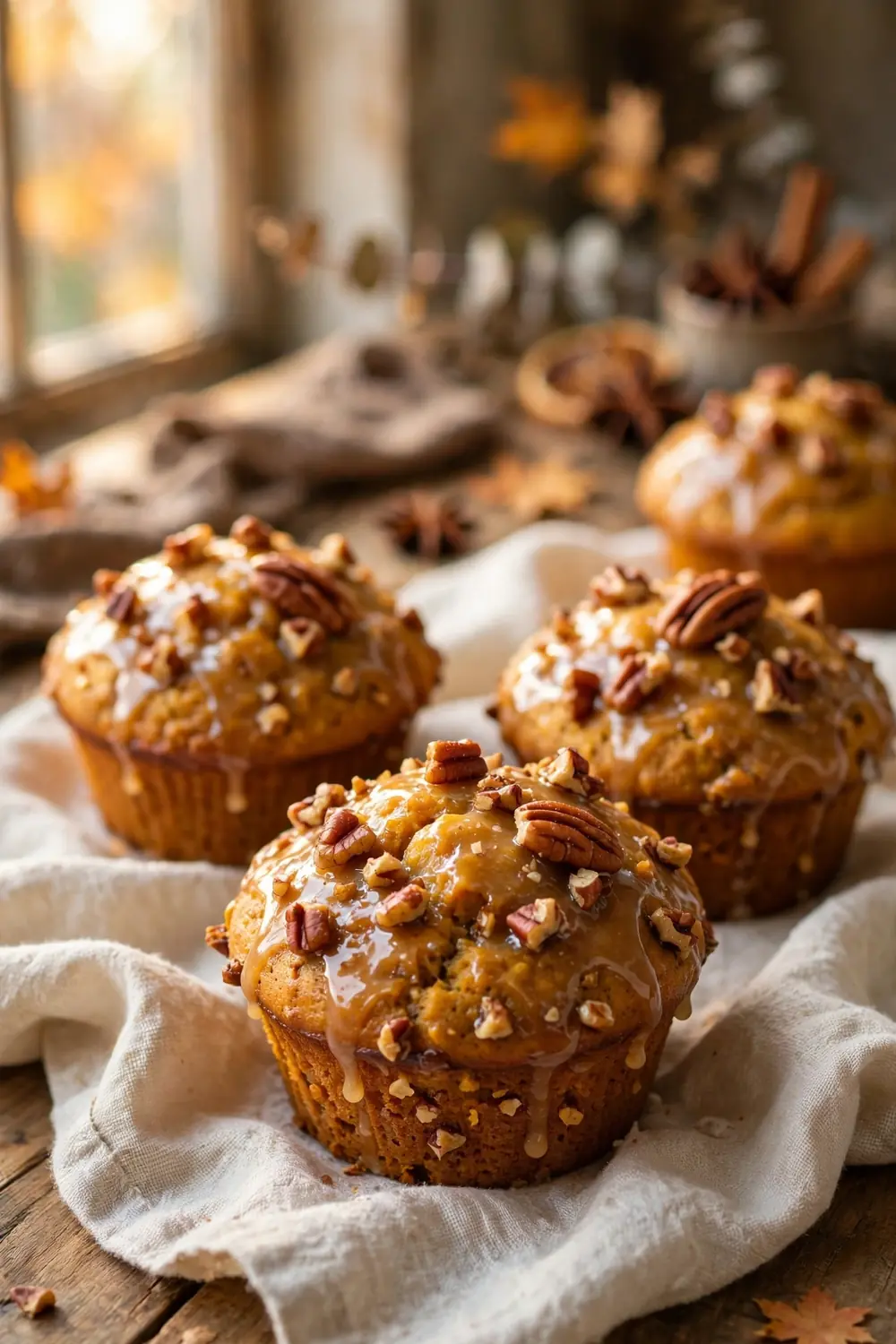 Pumpkin chocolate chip muffins