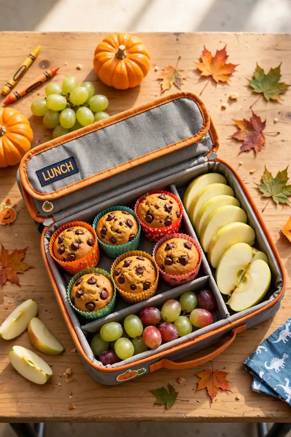 Pumpkin chocolate chip muffins