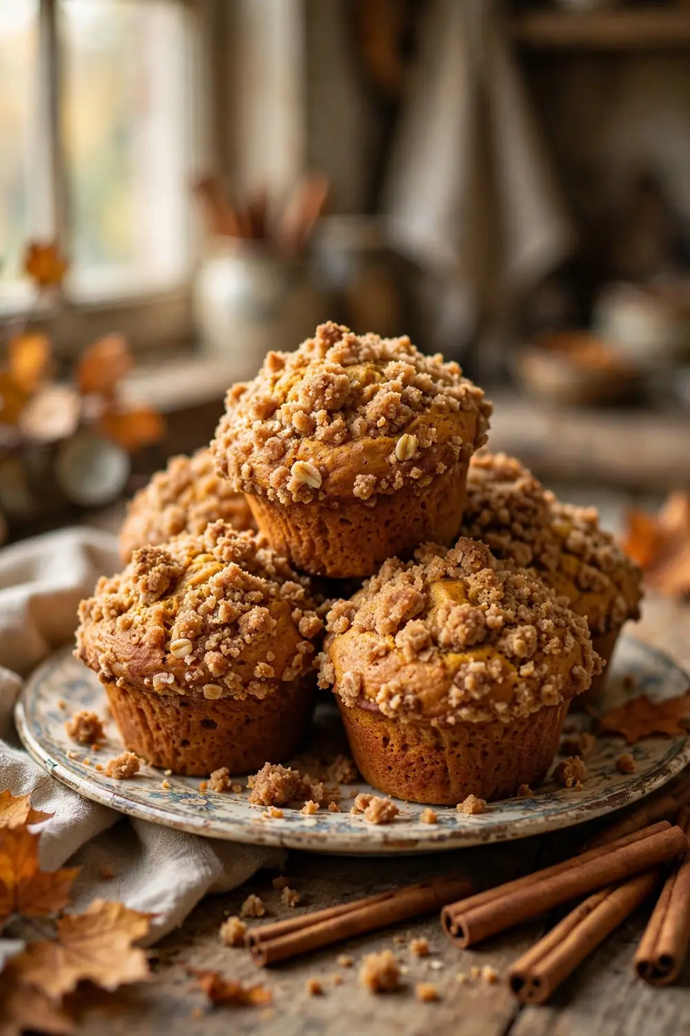 Pumpkin chocolate chip muffins