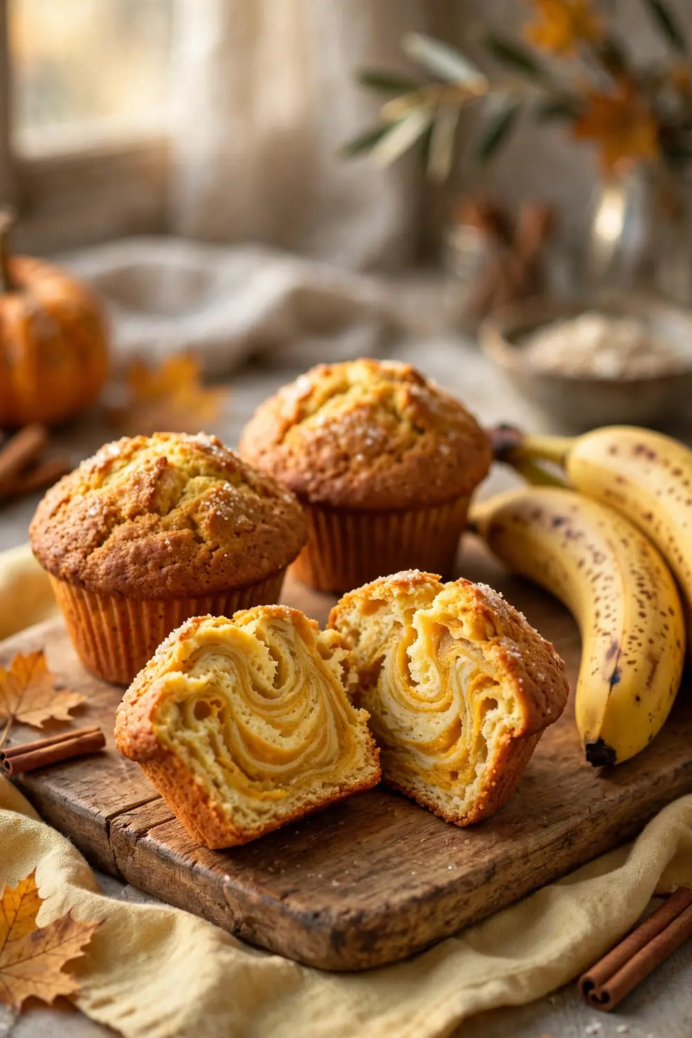Pumpkin chocolate chip muffins