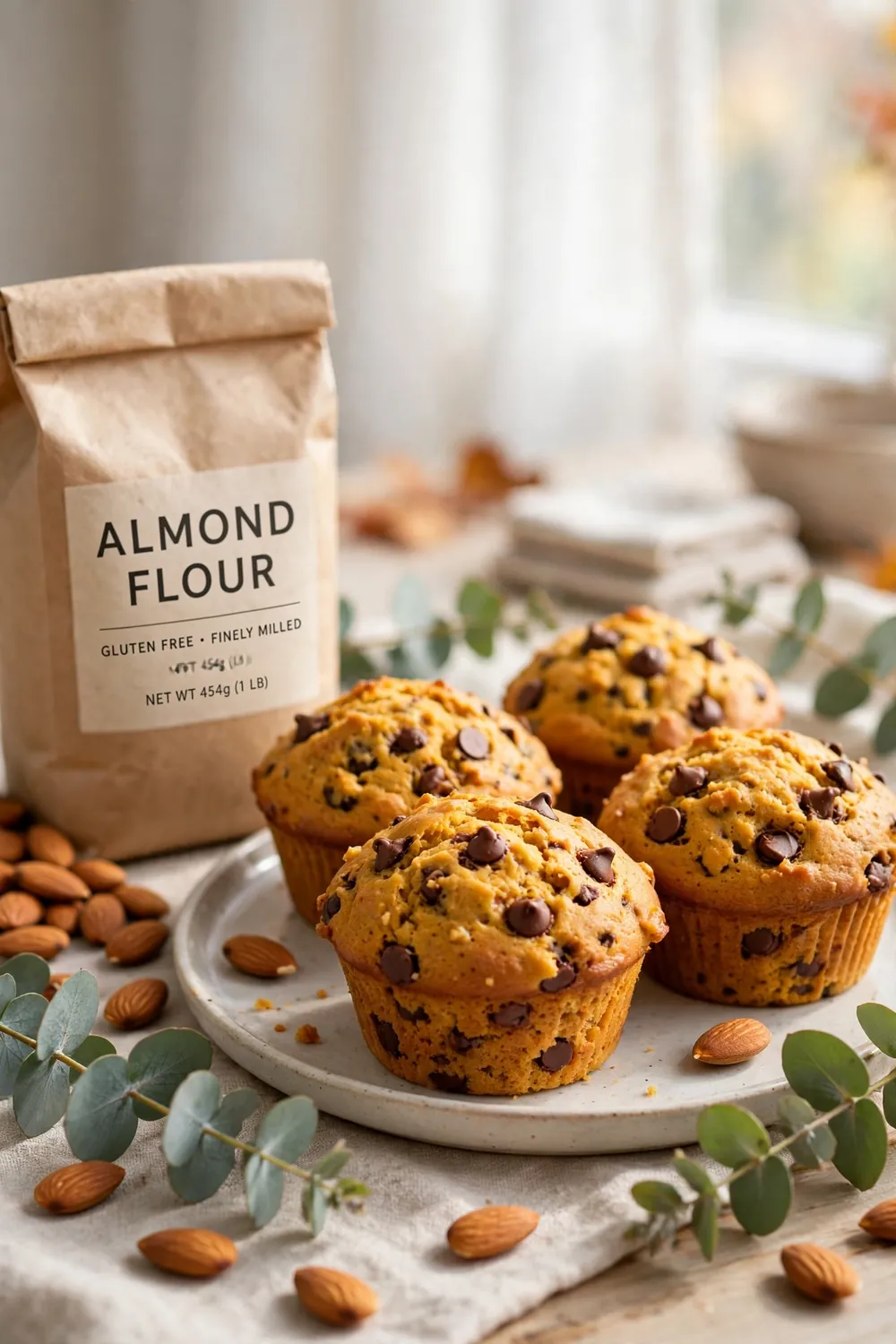 Pumpkin chocolate chip muffins