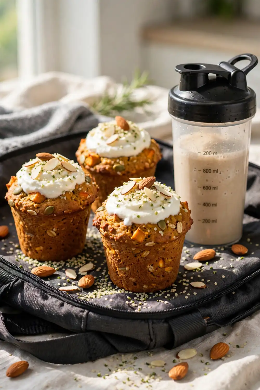 Pumpkin chocolate chip muffins