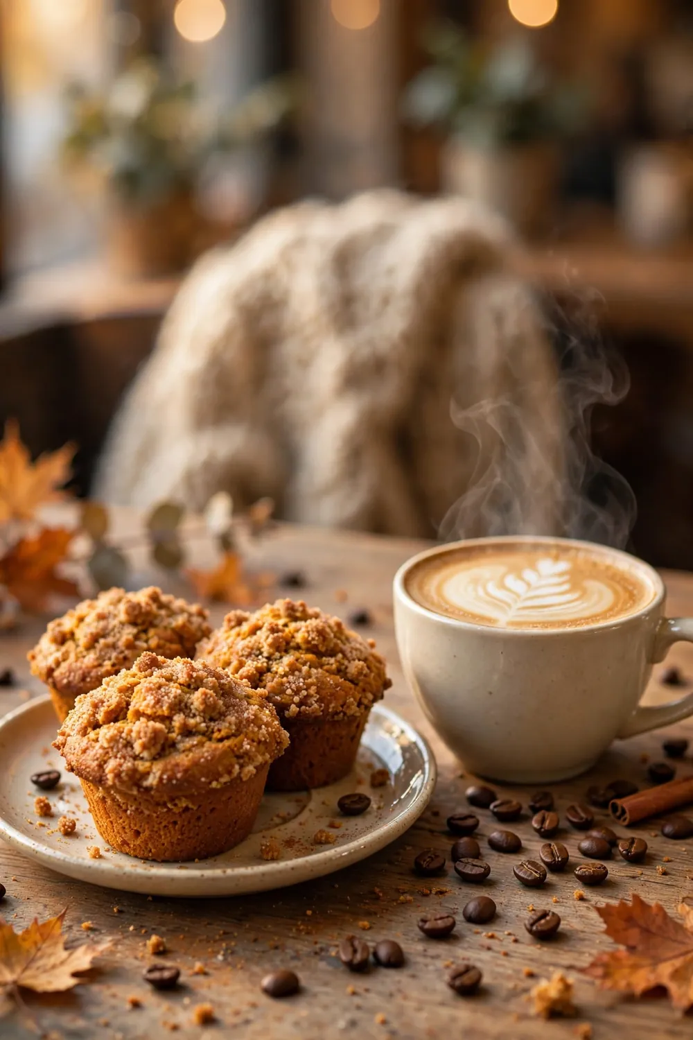 Pumpkin chocolate chip muffins