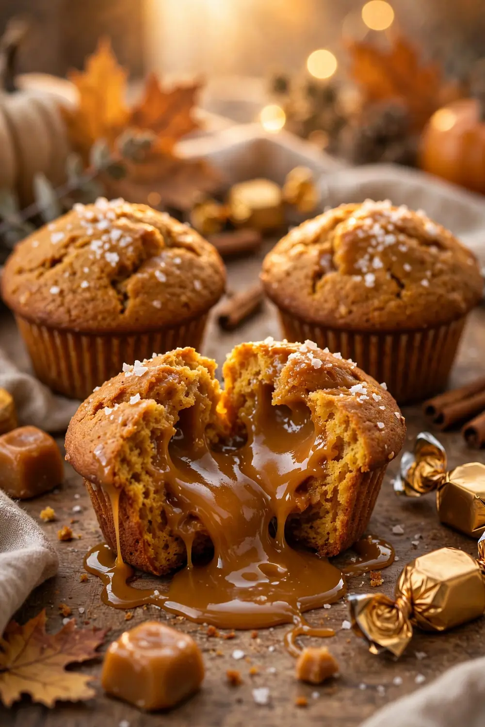 Pumpkin chocolate chip muffins