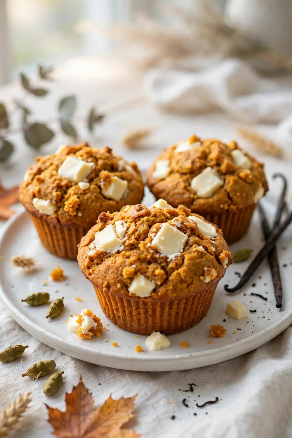 Pumpkin chocolate chip muffins