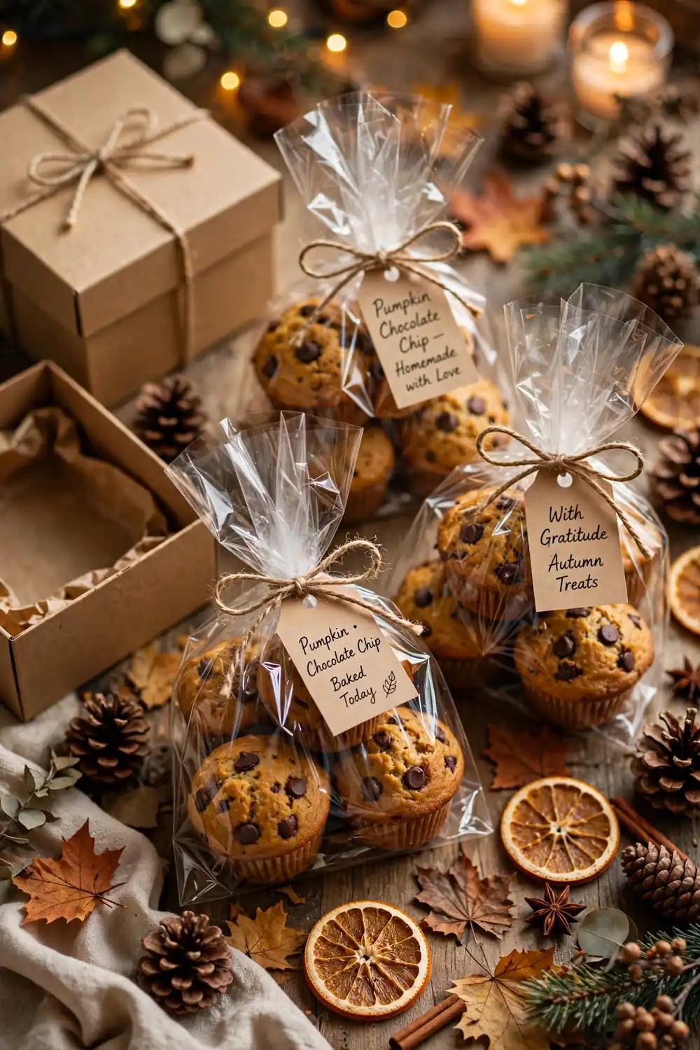 Pumpkin chocolate chip muffins