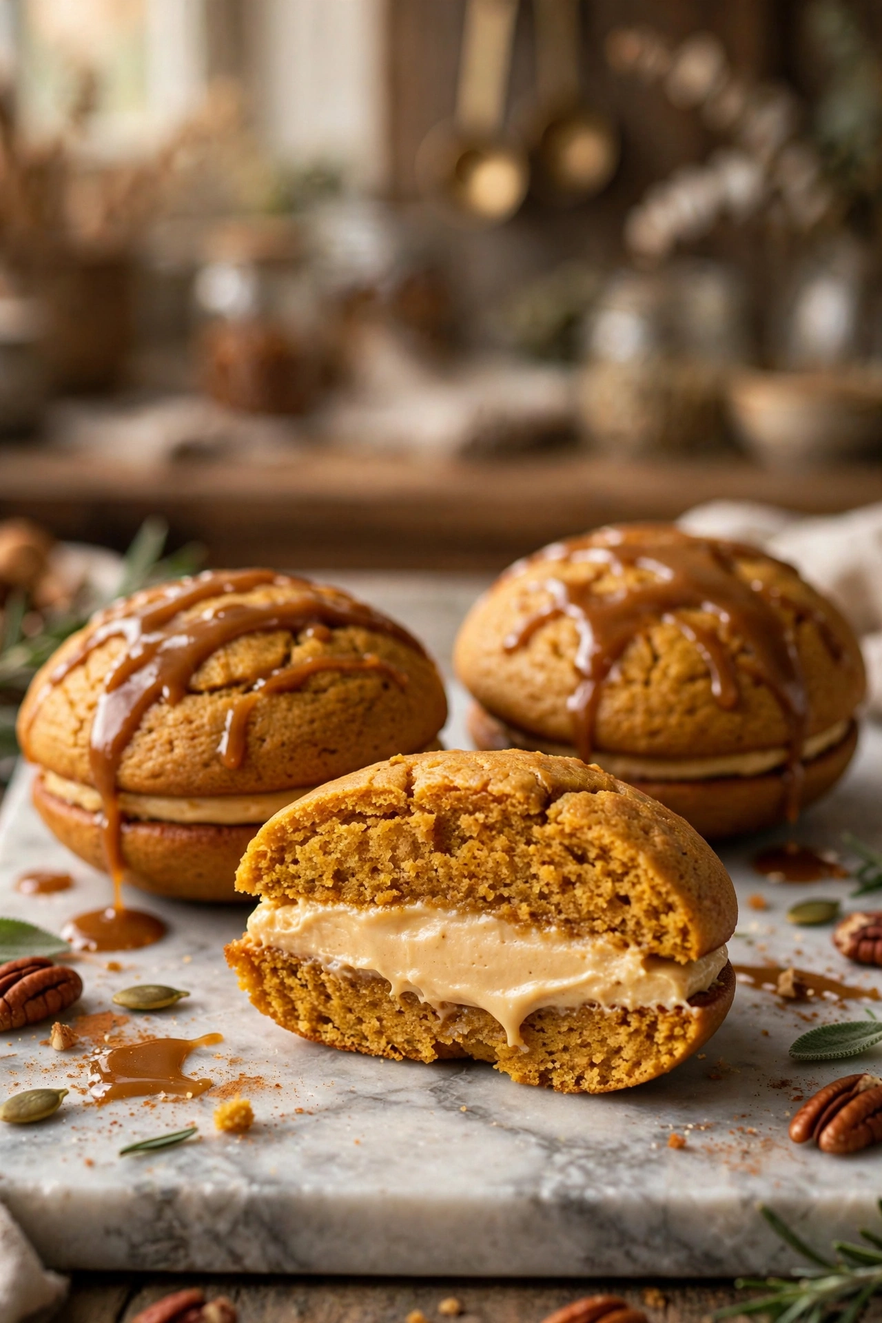 pumpkin chocolate chip whoopie pies idea 02