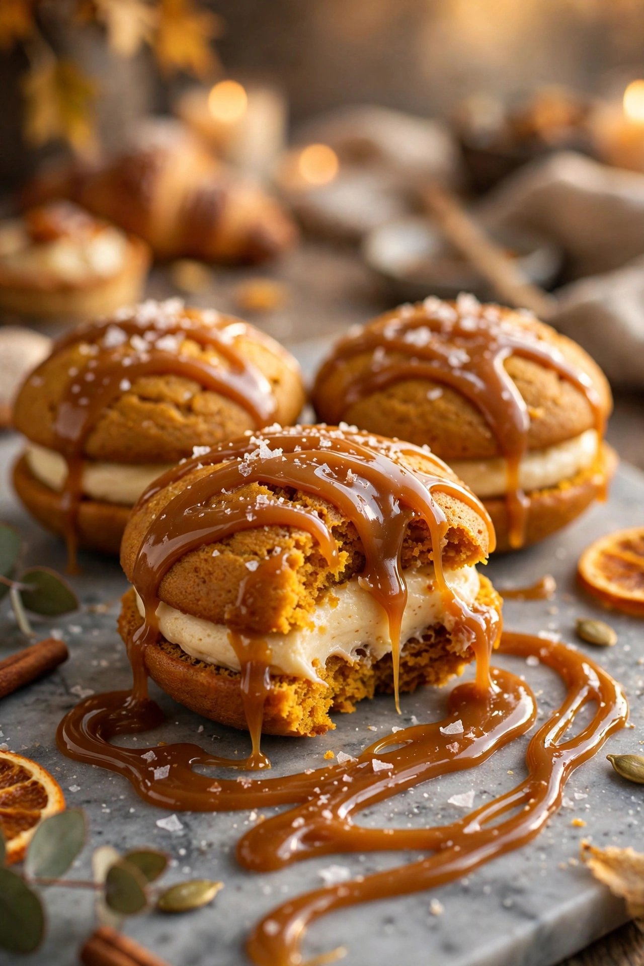 pumpkin chocolate chip whoopie pies idea 08