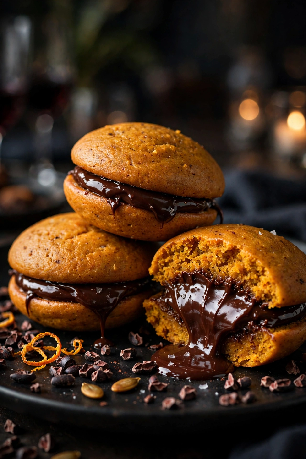pumpkin chocolate chip whoopie pies idea 19