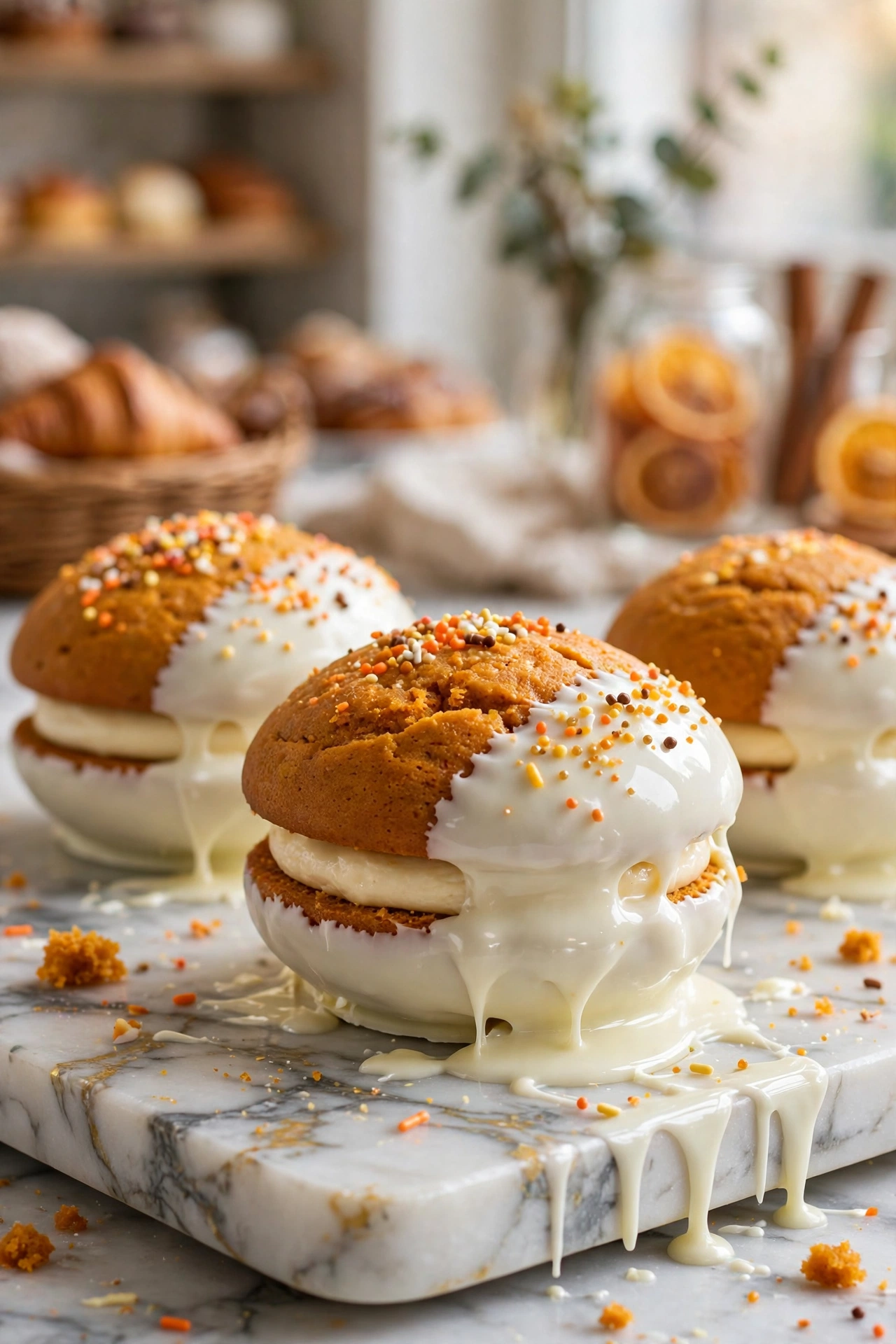 pumpkin chocolate chip whoopie pies idea 22